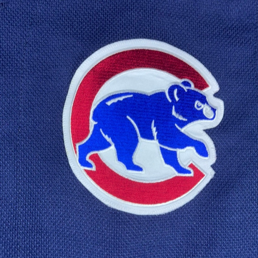 Majestic Authentic Chicago Cubs Jersey Mens XL Navy Blue MLB Baseball - Picture 6 of 14